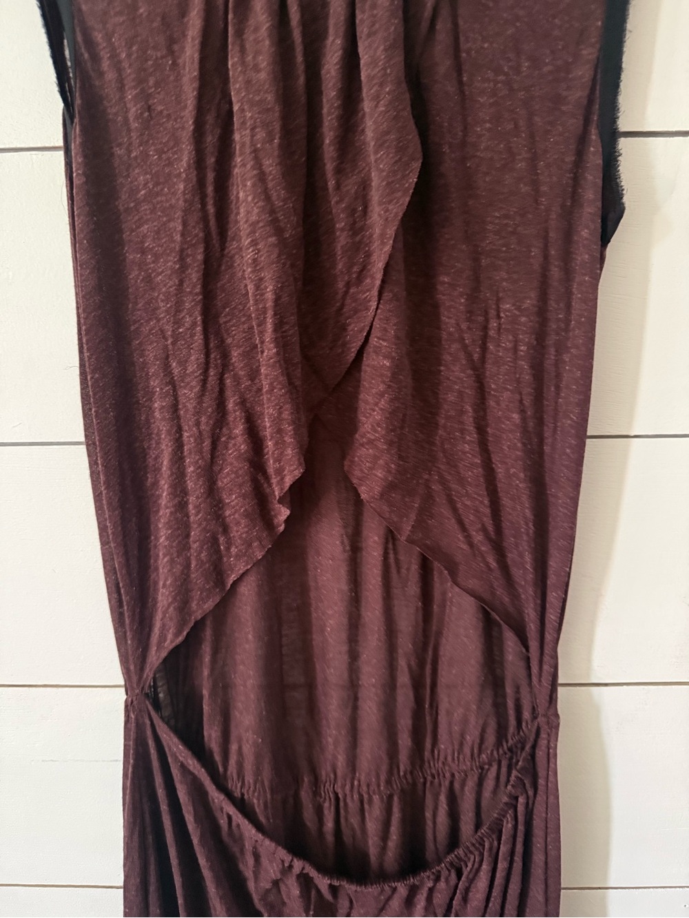 A.L.C. Sleeveless Maxi Dress in Burgundy - Picture 4 of 6